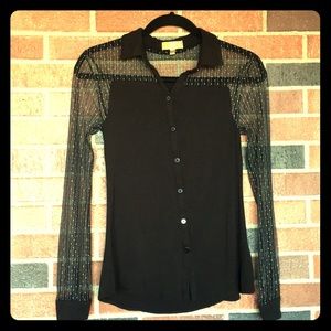 Princess Vera Wang ✨ Black Long Sleeve Blouse✨ 👸